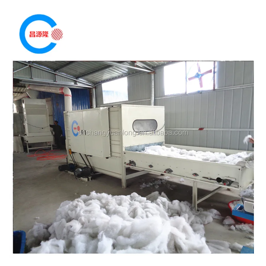 Thermal bonded wadding machine for glue or non-glue wadding making