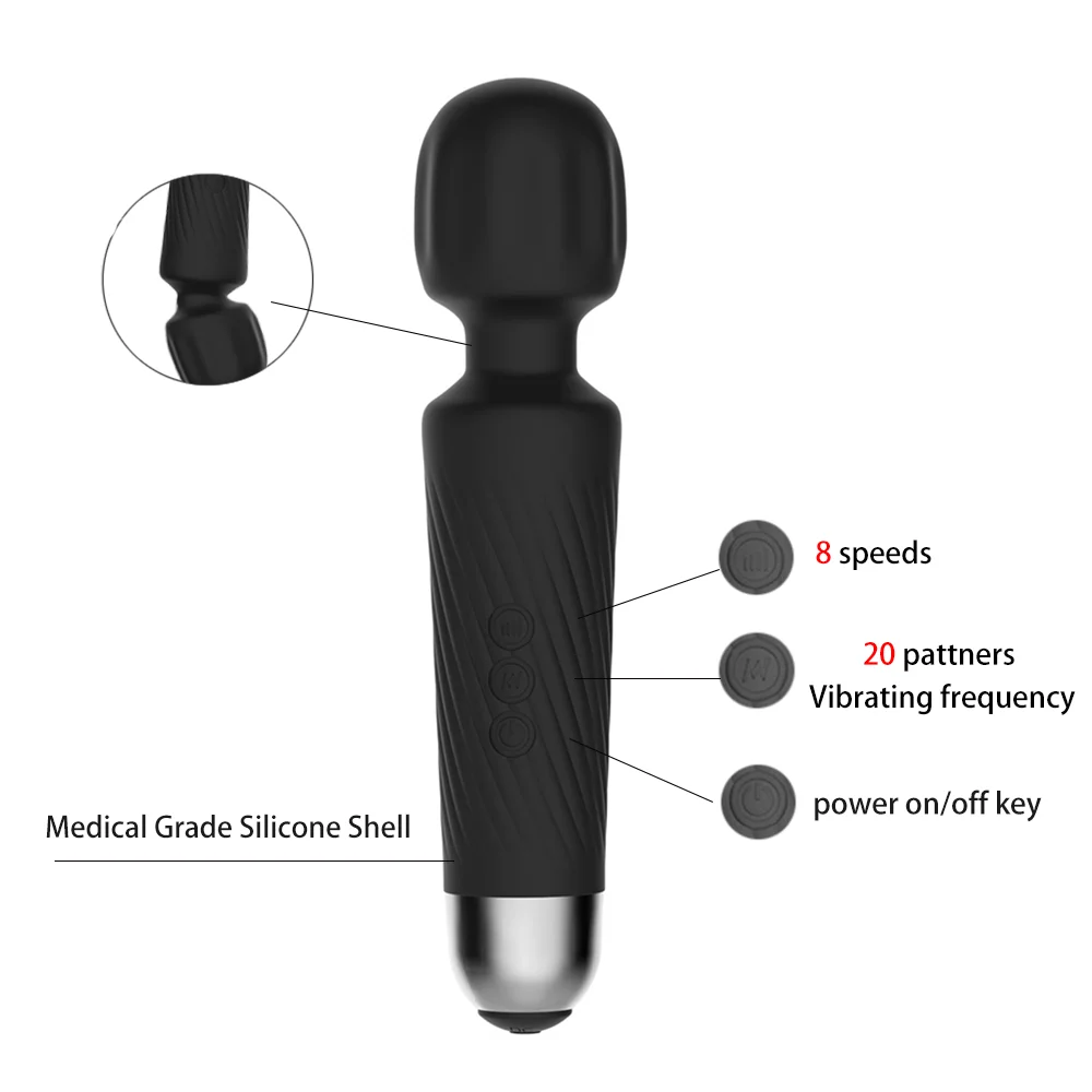 Safiman Wireless female masturbation devices wand massager for girl
