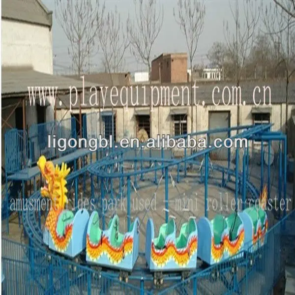 Amusement Park Games 16 Seats Kid Park Rides Mini Roller Coaster Sliding Dragon for sale