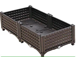 Suntour China Factory Wholesale Fancy Plastic Planter Box For Balcony Yard Garden