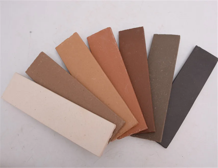 Types of exterior clay building bricks cladding wall decoration