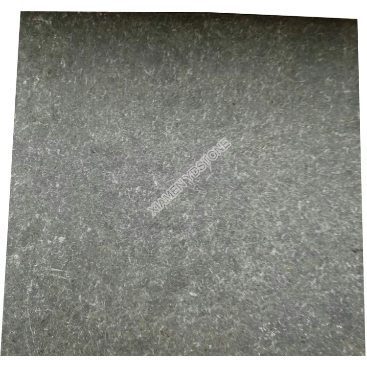 Outdoor Flame Cut Floor Tiles Cobblestone Paver G684 Black Granite