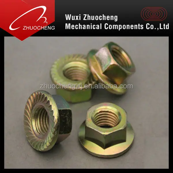 Carbon steel DIN6923 hex flange nut