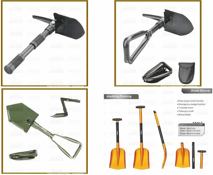 
camping folding shovel set 