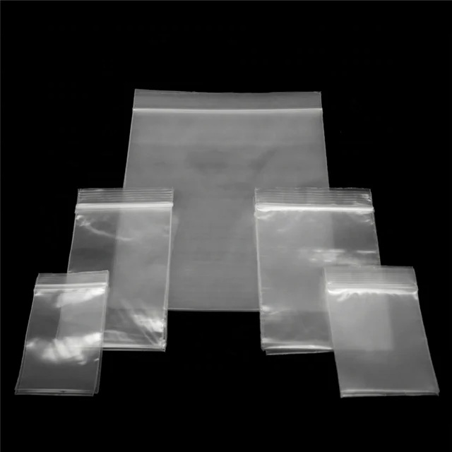 Custom size press seal minigrip resealable bags