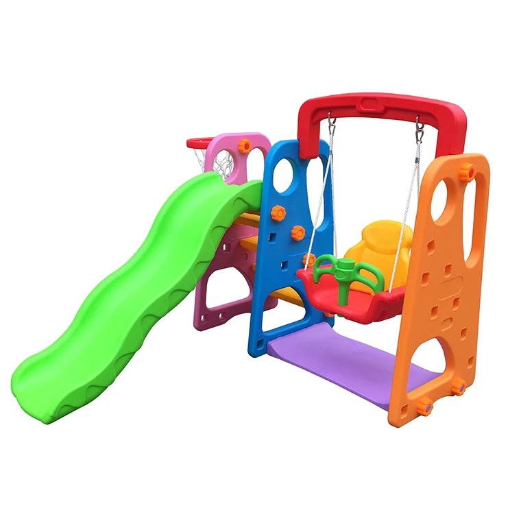 Plastic Colorful Children swing & slide, baby toy