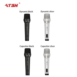 Manufacturers low-cost wholesale stage ktv handheld dynamic wired microphone family karaoke high fidelity metal sound card micro