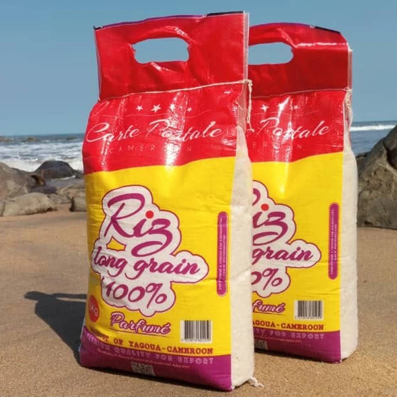 
Rice sack by bopp printing and Laminated PP Woven 5kg rice sack bag 