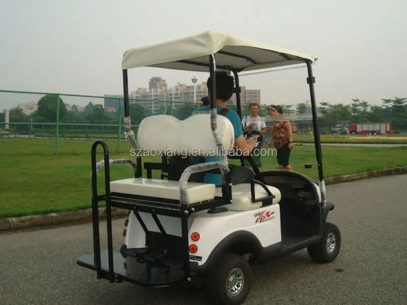cheap two person electric golf cart for sale with golf bag holder