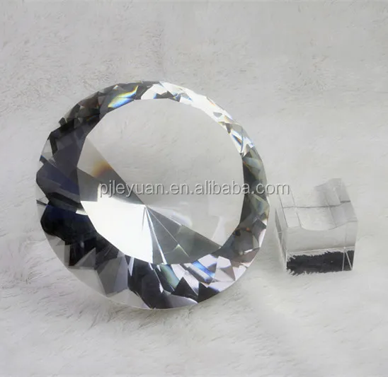 
Wholesale wedding gift paperweight crystal glass diamond 