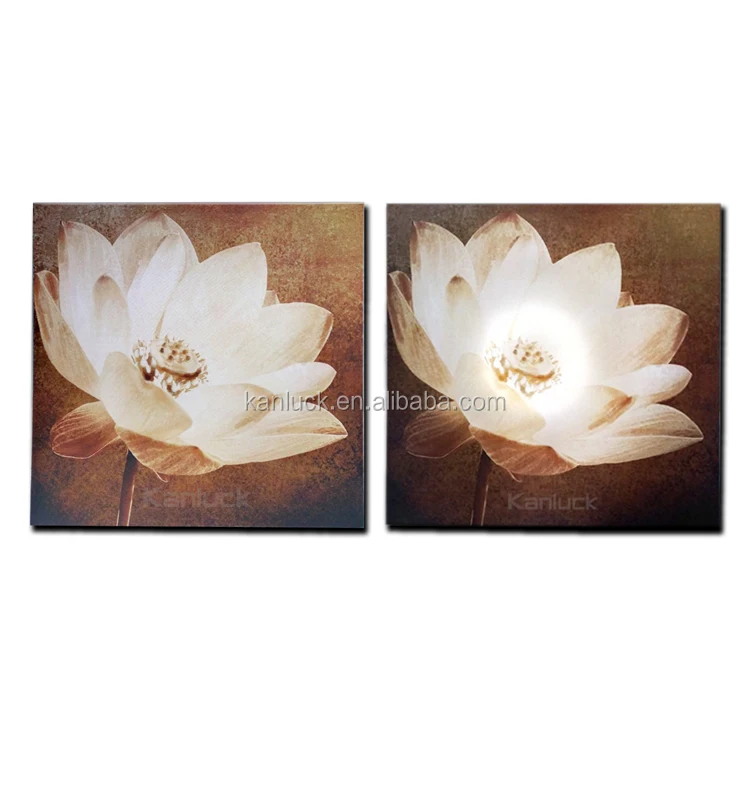 Stretched LED Canvas Art with Strong Lighting Effect and Wireless Remote Control