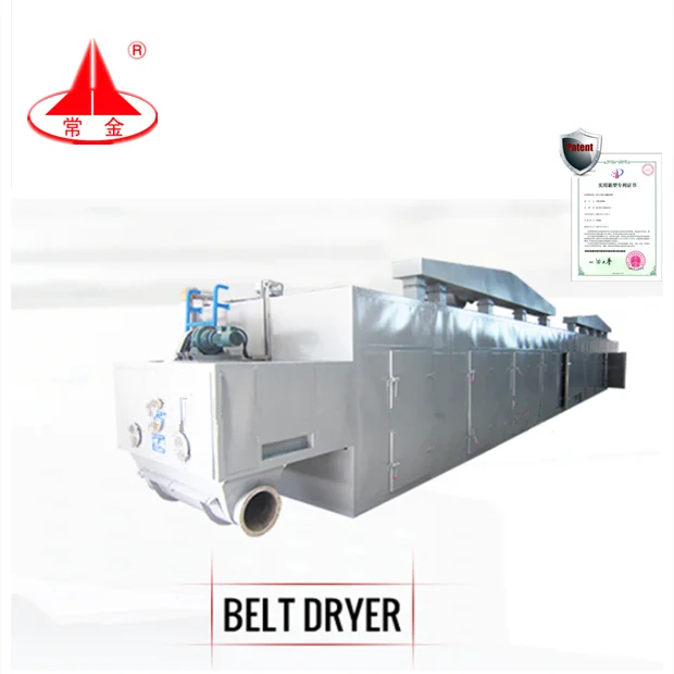factory Pigment sludge continuous conveyor mesh belt dryer