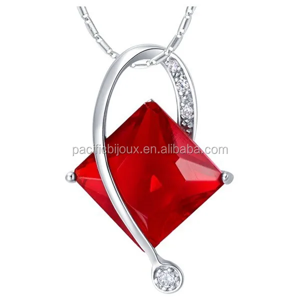 
expensive red square zirconia jewelry set ruby costly luxury jewellery set 