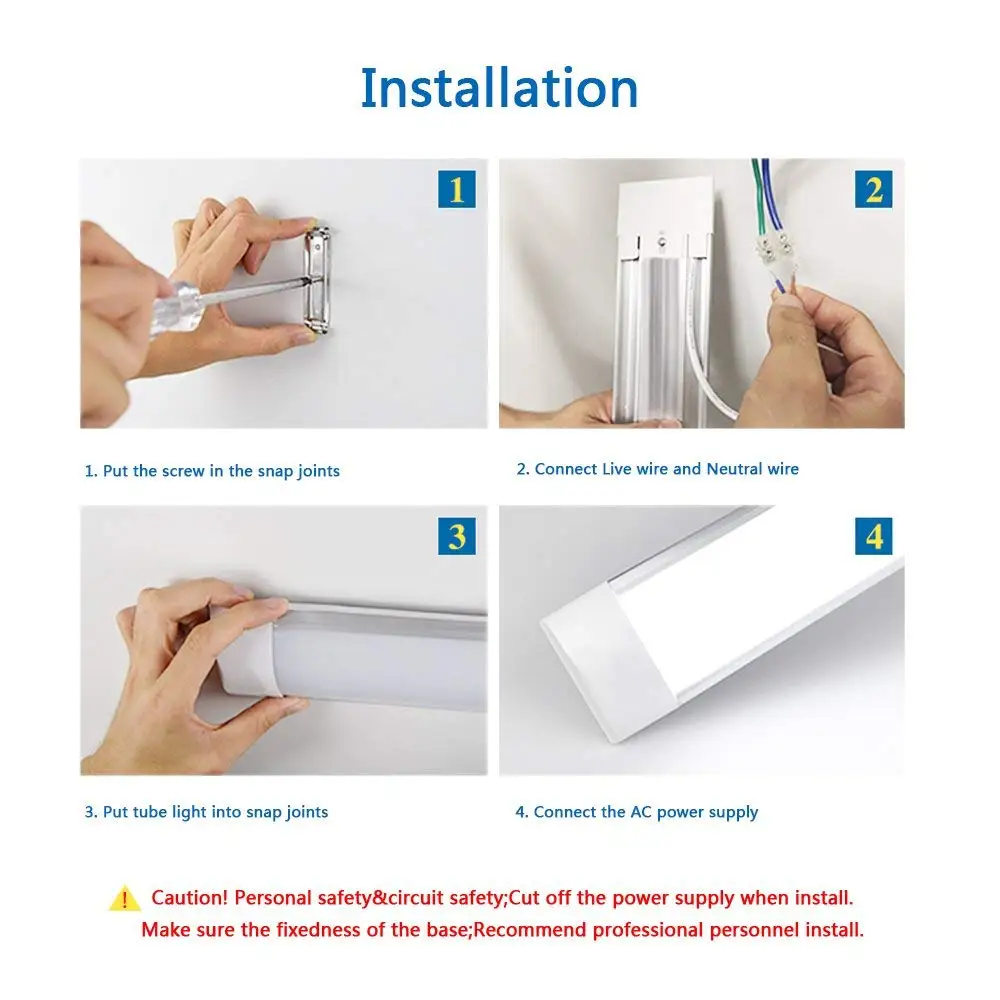 2FT 3FT 4FT 40W LED Purification Fixture Batten Light 36W