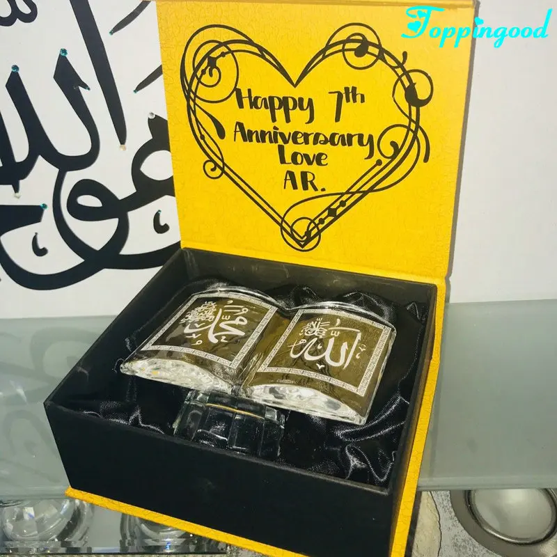 
2018 Popular Muslim Crystal Quran Gifts For Islamic Wedding Favor 