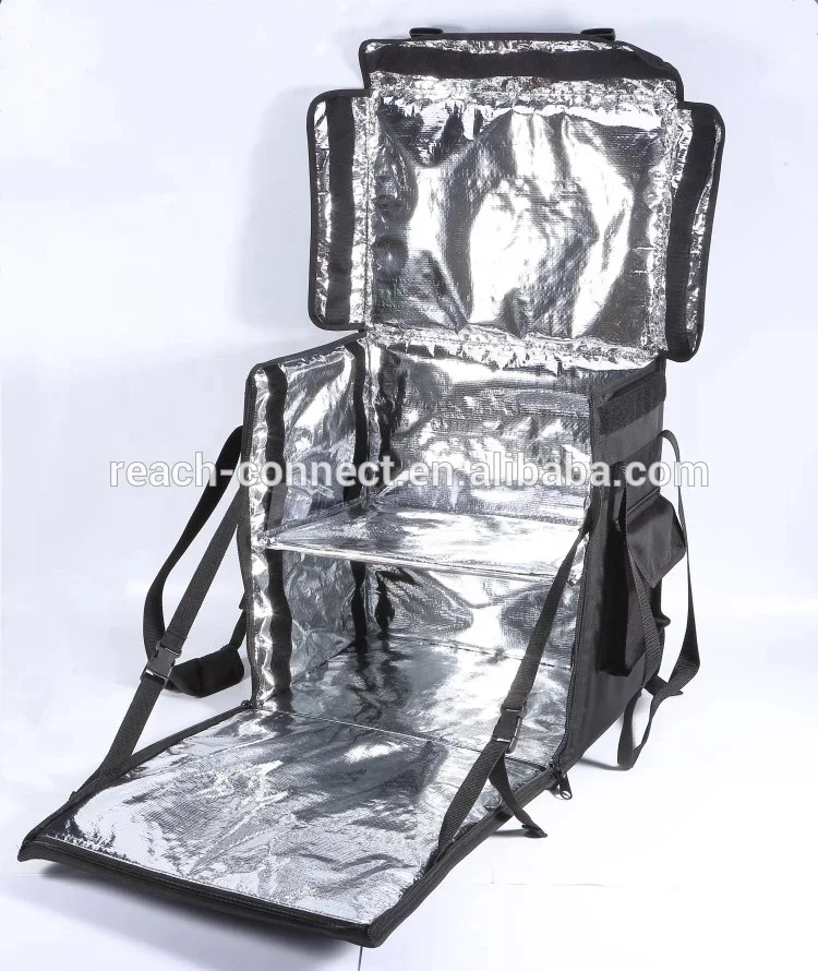 
Customized high quality large Capacity Durable Black Thermal Waterproof Cooler Backpack 65L delivery bag motorcycle 