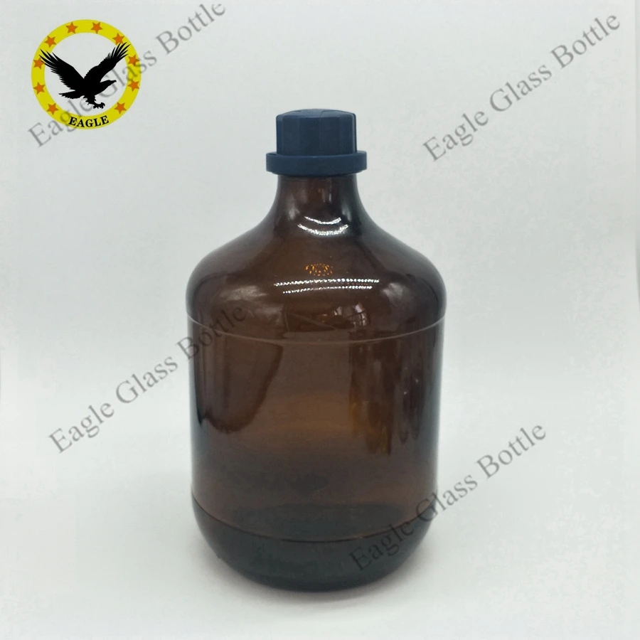Iran 2500ml 2.5L amber glass chemical reagent bottle