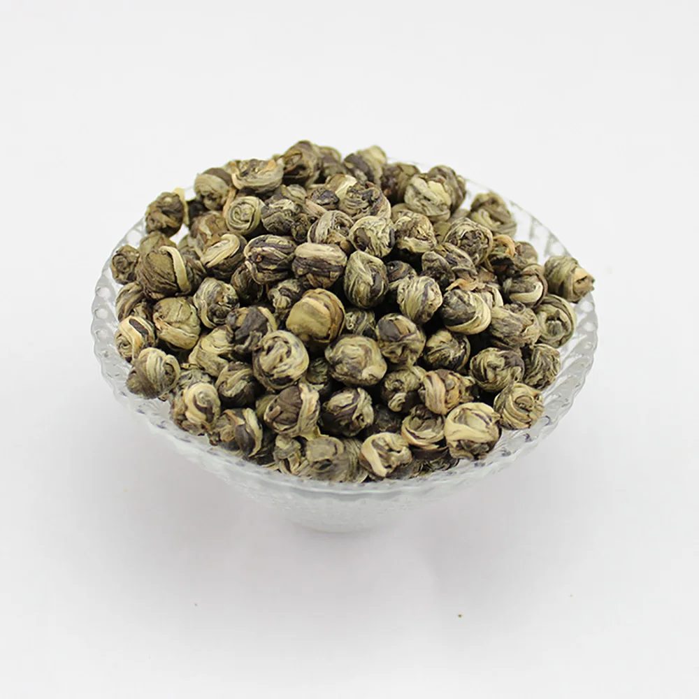 
High Grade Organic Chinese Dragon Pearls Jasmine Green Tea in Buck 