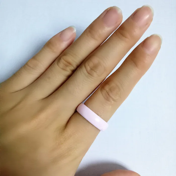 Custom image or words laser engraved inside or outside blank ceramic ring jewelry