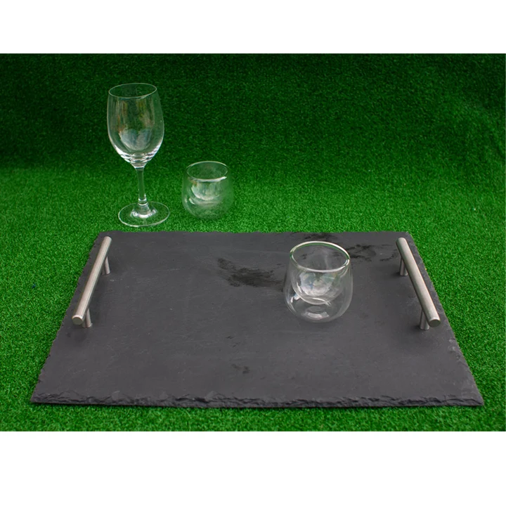 Natural slate stoneware dinnerware / disposable plate