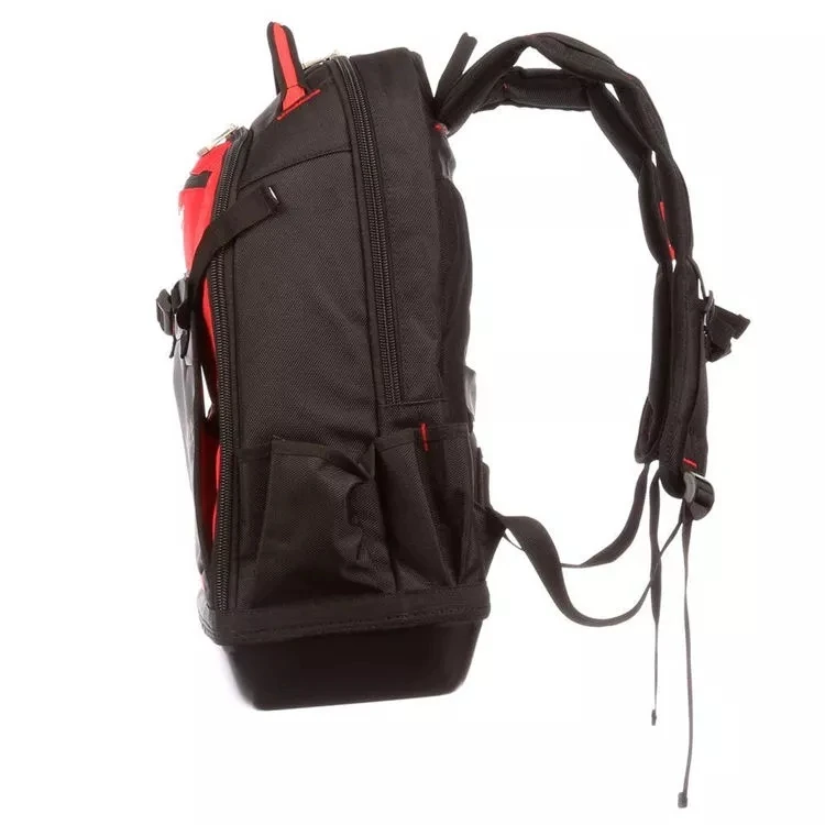 Multifunctional 600D polyester electrician backpack tool bag