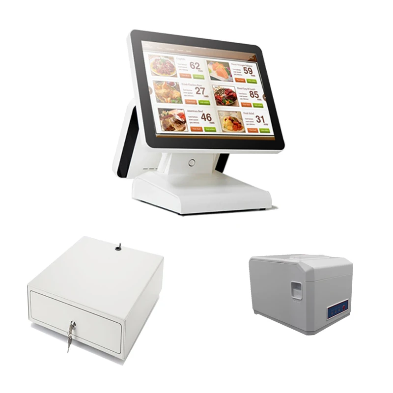Высокое качество двойной экран POS системы дешёвый POS терминала монитор компьютера используется в торговом центре супермаркет