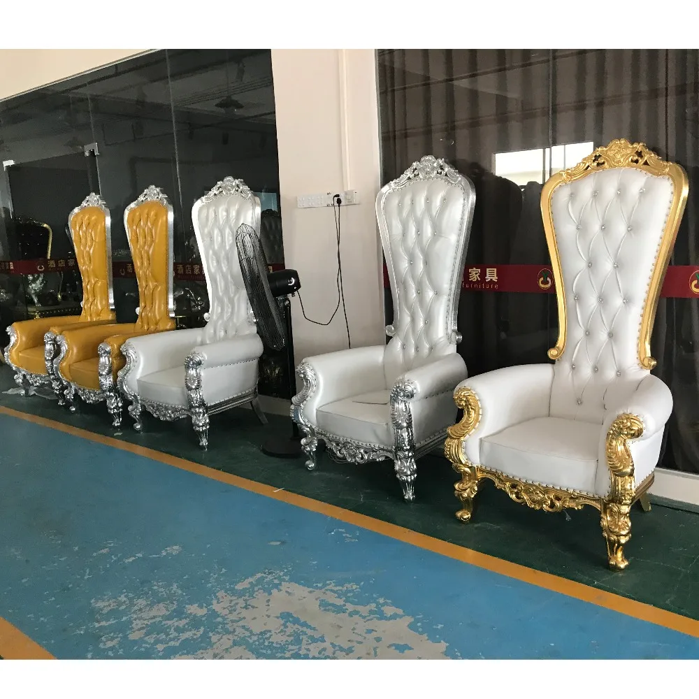  YM01 Распродажа по Заводской Цене роскошные высокие спинки Королевский Король золотые престолы диван стулья для