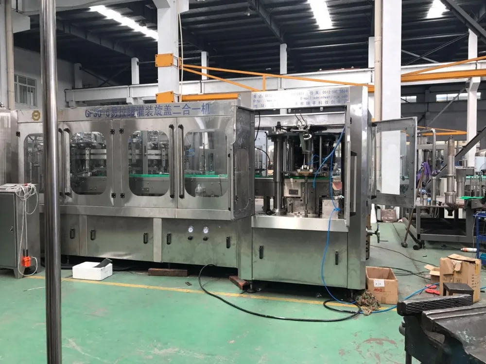 
Aluminium pop-top Beer Can Filling/Sealing PET Can Filling Machinery/line 