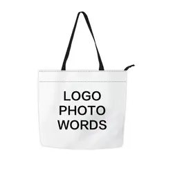 Amazon Hot Selling Cotton Handbag Clutch Cotton Blank Tote Bag Dropshipping Sublimation Bag for Women Girls