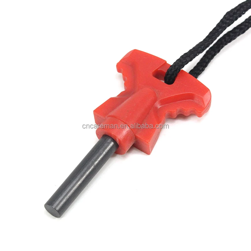 Butterfly Shape Handle Fire Starter Fire Steel Striker Maker Flint Survival Kit w/Ruler Map Scales 2 Size Available