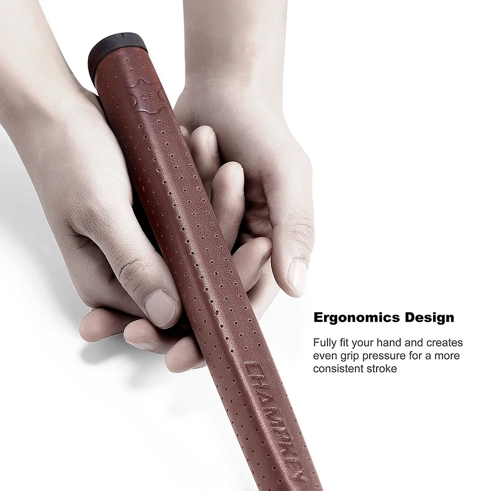 Новые захваты для клюшек для гольфа из натуральной кожи цвета шампань