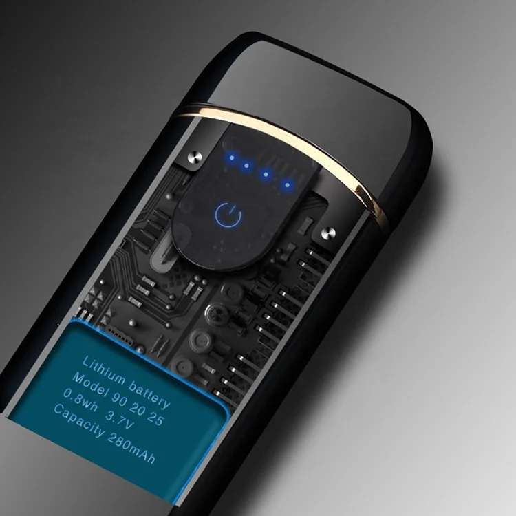 manufacture e cigarette cigar usb charging electronic plasma laser fashion lighter metal with logo windproof electric display