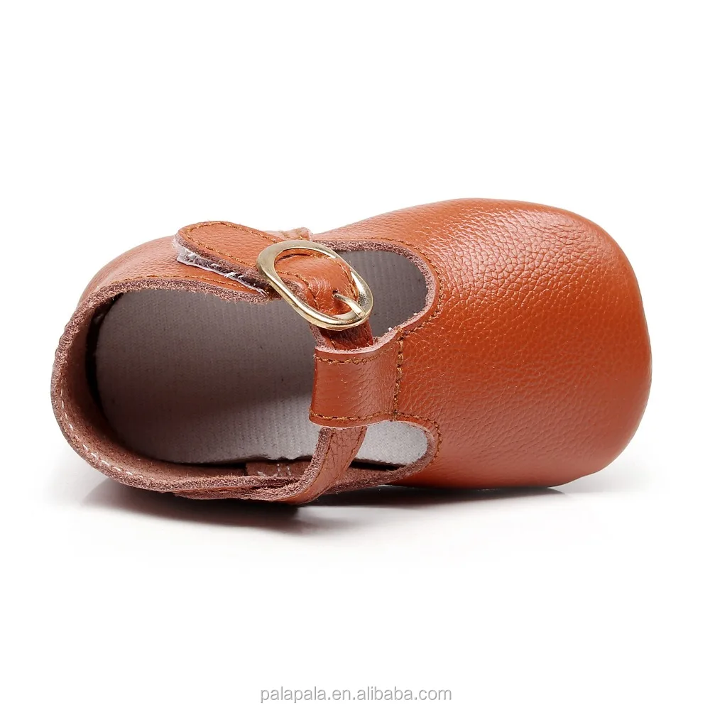 
wholesale genuine leather soft sole T-bar ballet toddler girl mary jane baby shoes 