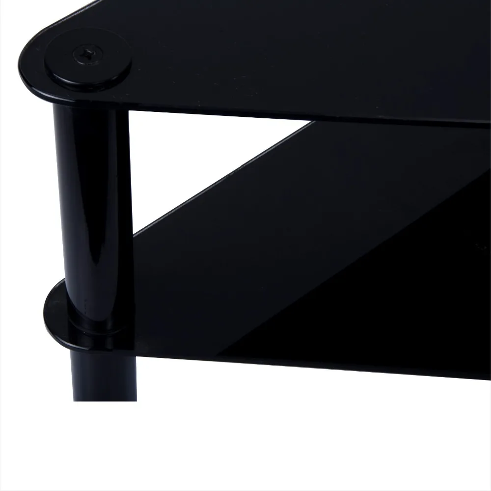 Fashion Modern Tempered Glass Corner TV Stand