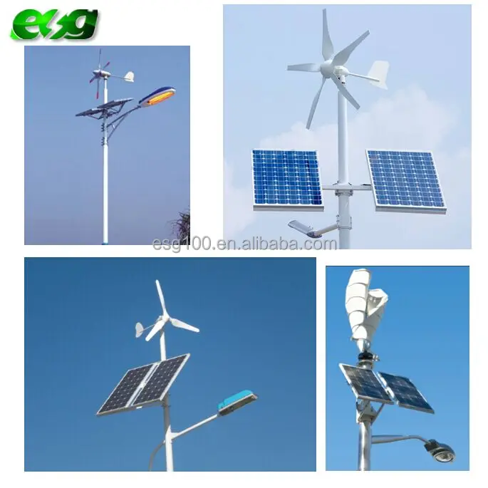 ESG vertical axis wind generator 1000 w for hybrid wind and solar system