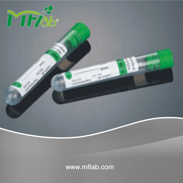 Non-vacuum Heparin Tube with Stopper