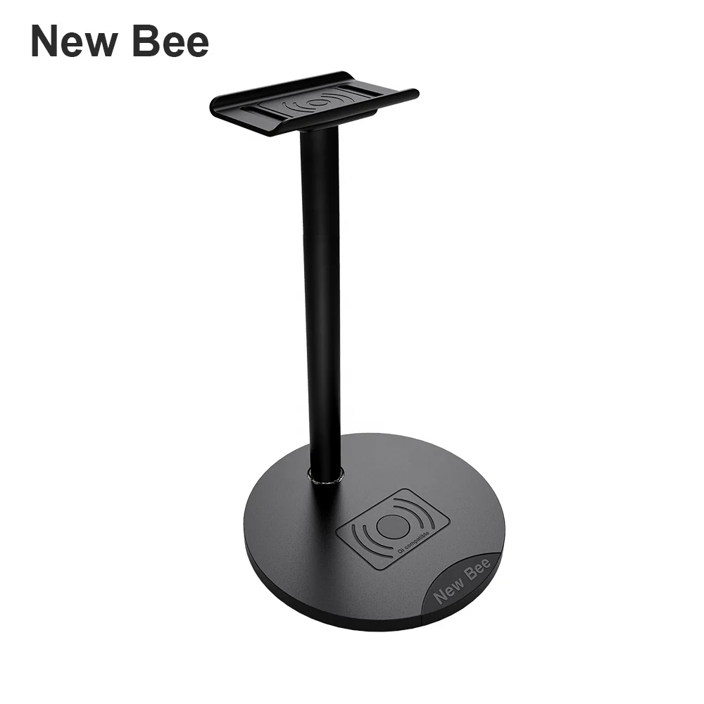 New Bee 2 in 1 headphone stand holder with wireless phone charger universal wireless charging NB-Z4