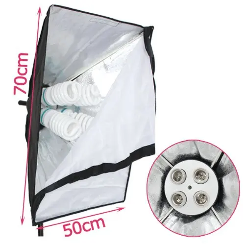 With 4 socket Lamp Bulbs Holder Photographic equipment video lighting softbox