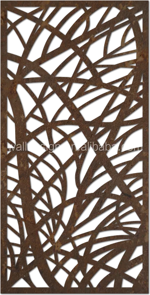 Iqaluit corten steel metal fence panels