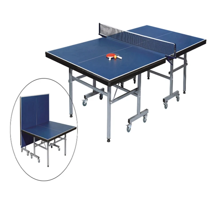 Manufacturer professional high quality folding table tennis table with removable casters