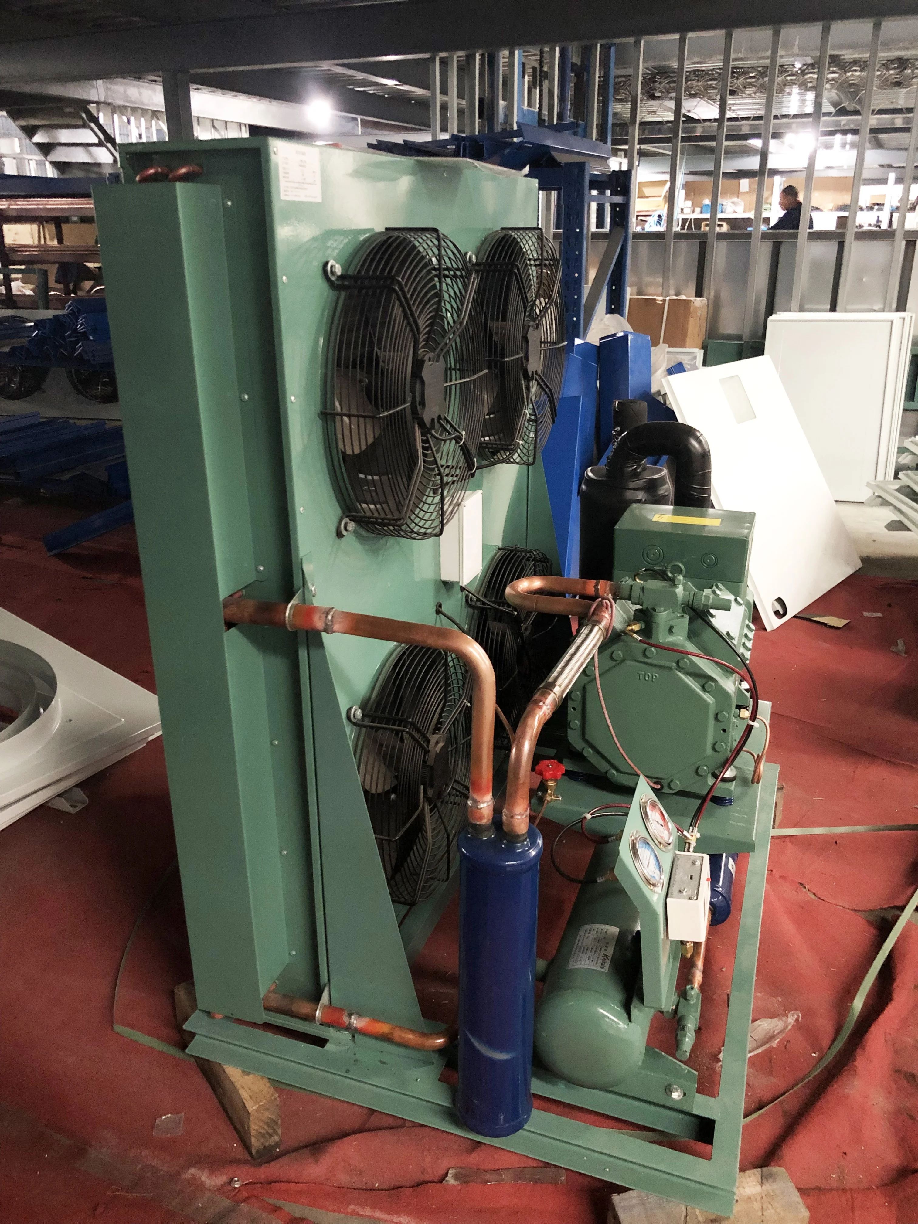 
Bitzer compressor, refrigeration compressor condenser unit for ice cream room 