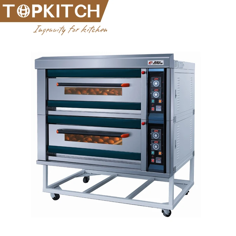 Big Chamber Space Large Production Ability Mechanism Easy Control Panel Baking Pizza Bread Bakery Oven