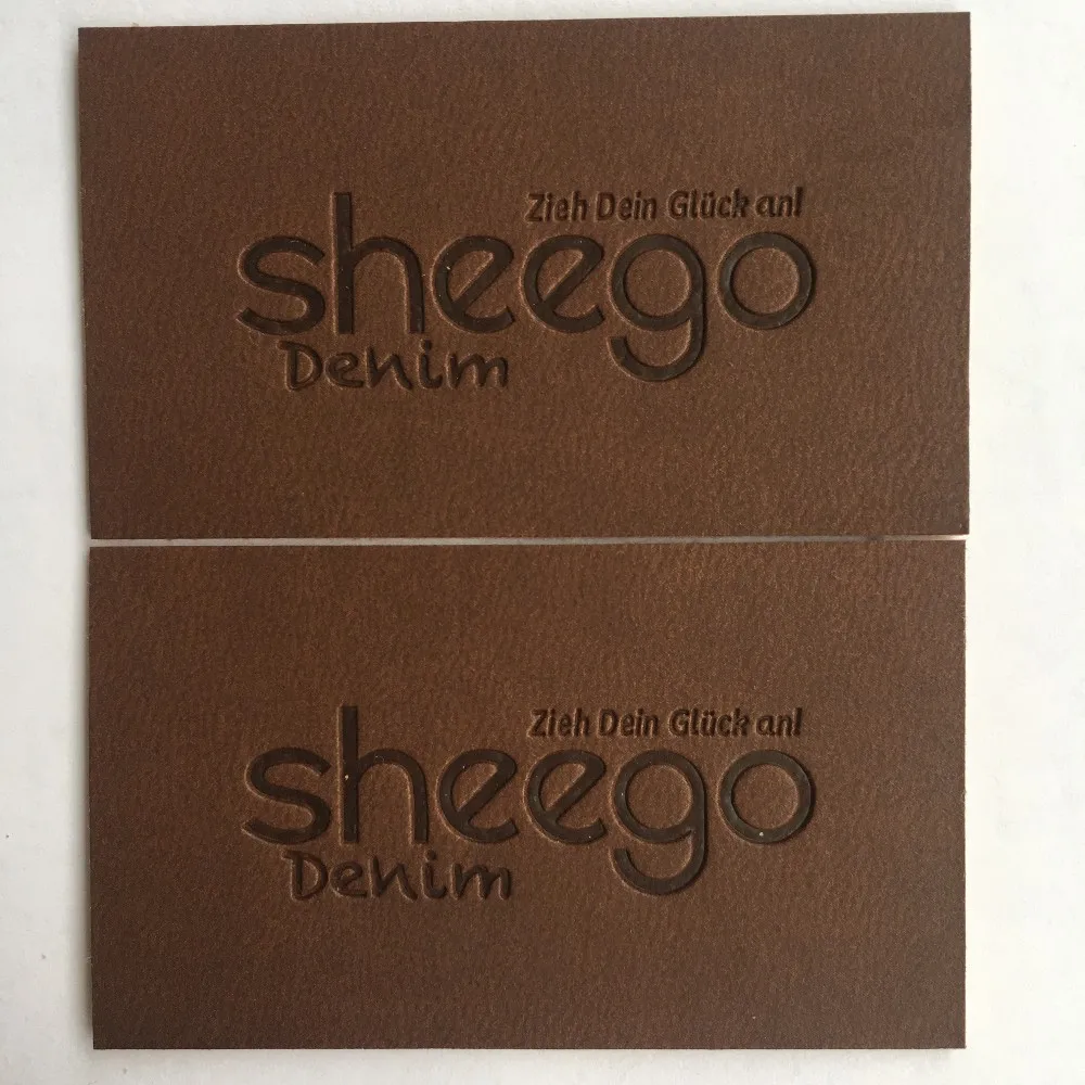factory supplies PU leather jeans trademark machines Automatic leather label brand press PU leather brand machine