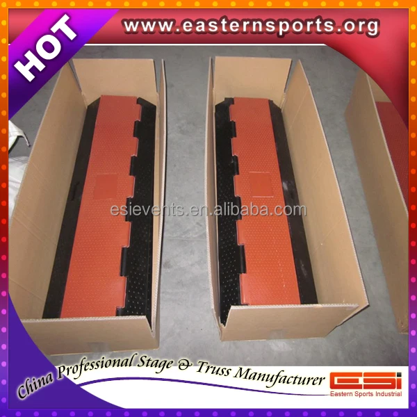 4 кабельный канал рампы Сильный грузоподъемность автомобиля резины протектора