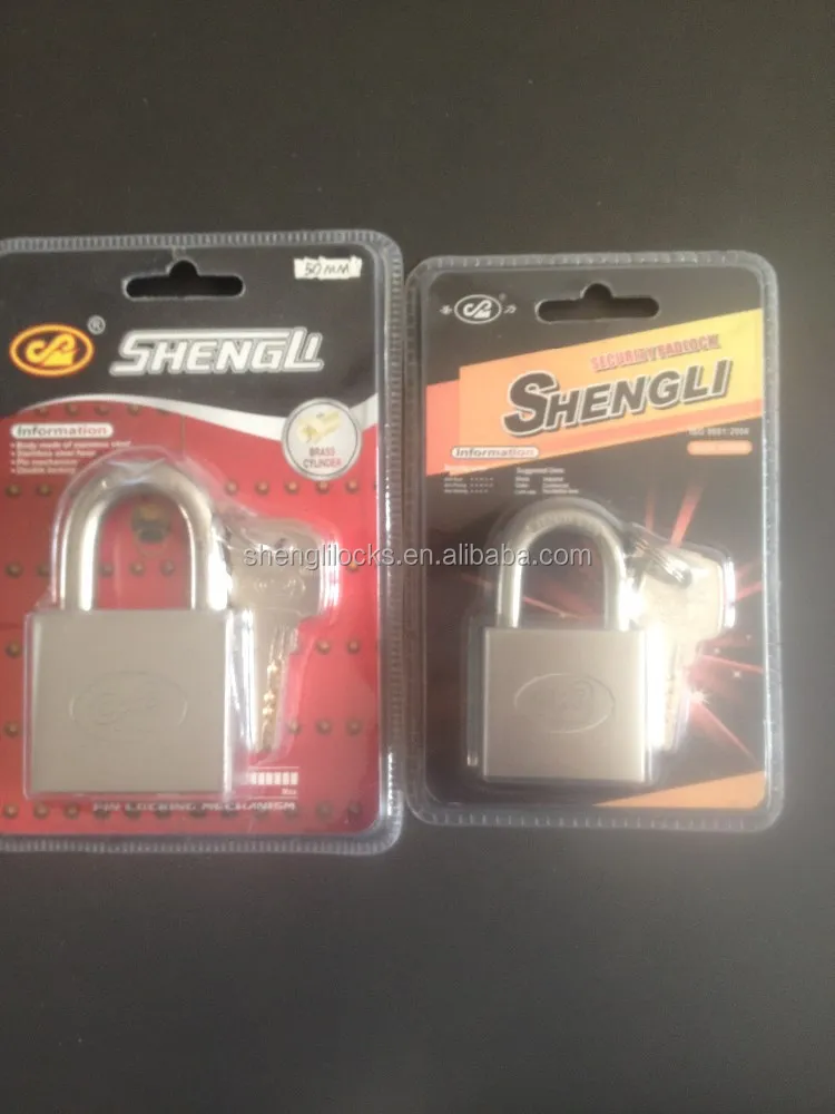 Anti-rust Factory Sale Square type Door Lock Stainless Steel Unbreakable Padlock With Computer keys