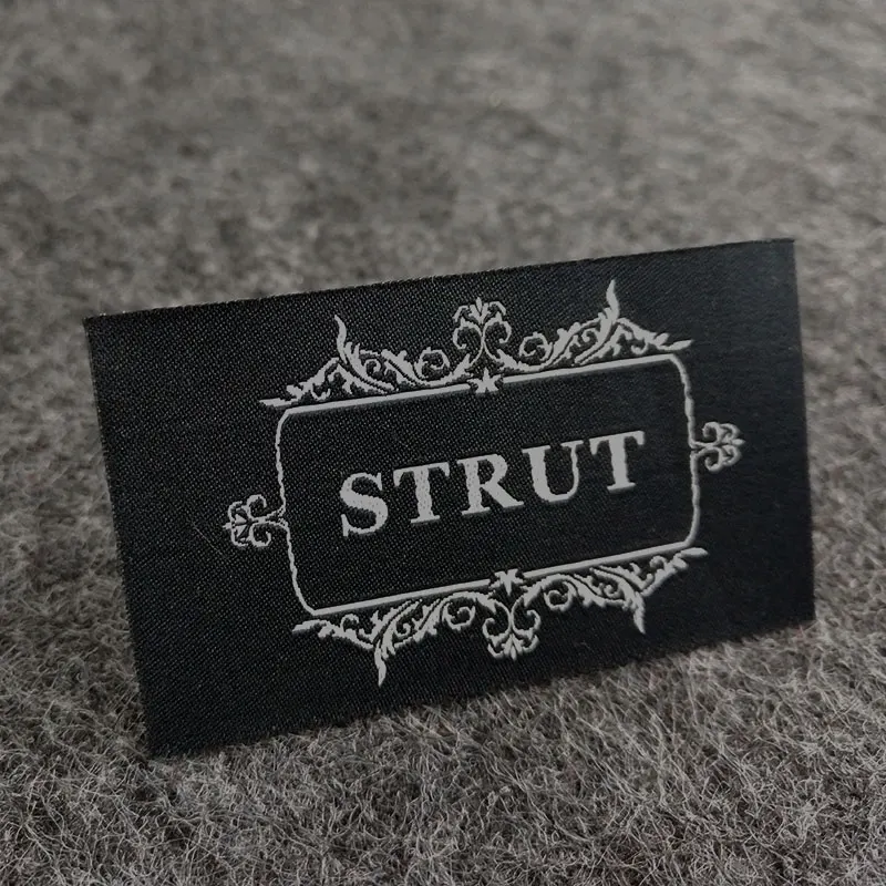 Hot selling Custom logo size color design sewing clothing woven labels for shirt with cheap price