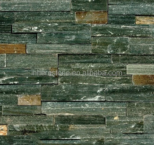 Green slate thin natural stone veneer