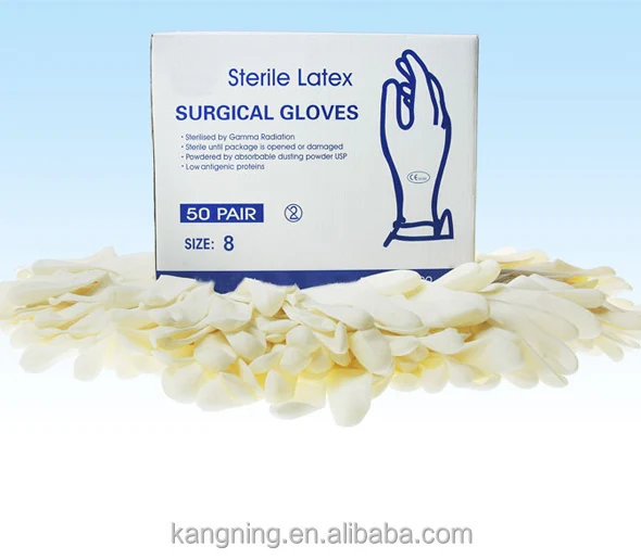 
LATEX SURICAL GLOVES 