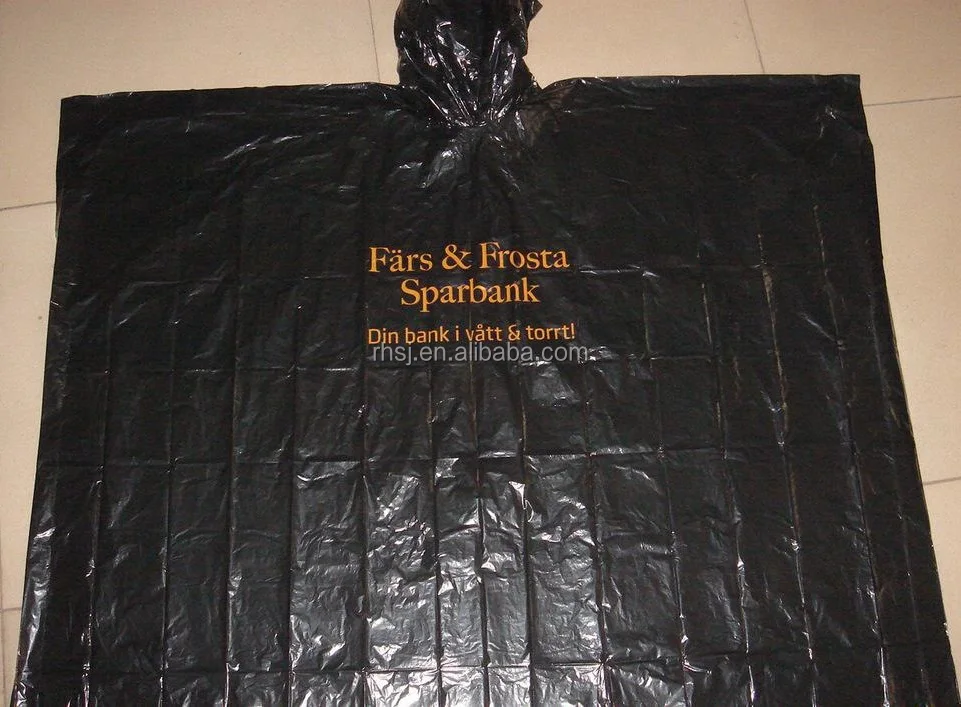 
Customized promo emergency poncho with LOGO 