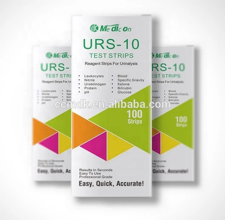 medicon urinalysis 10 urine test strips  Urine 10 parameters urine testing equipment orina equipos de prueba